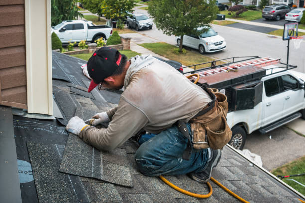 Professional Roofing technician working in White Post, VA